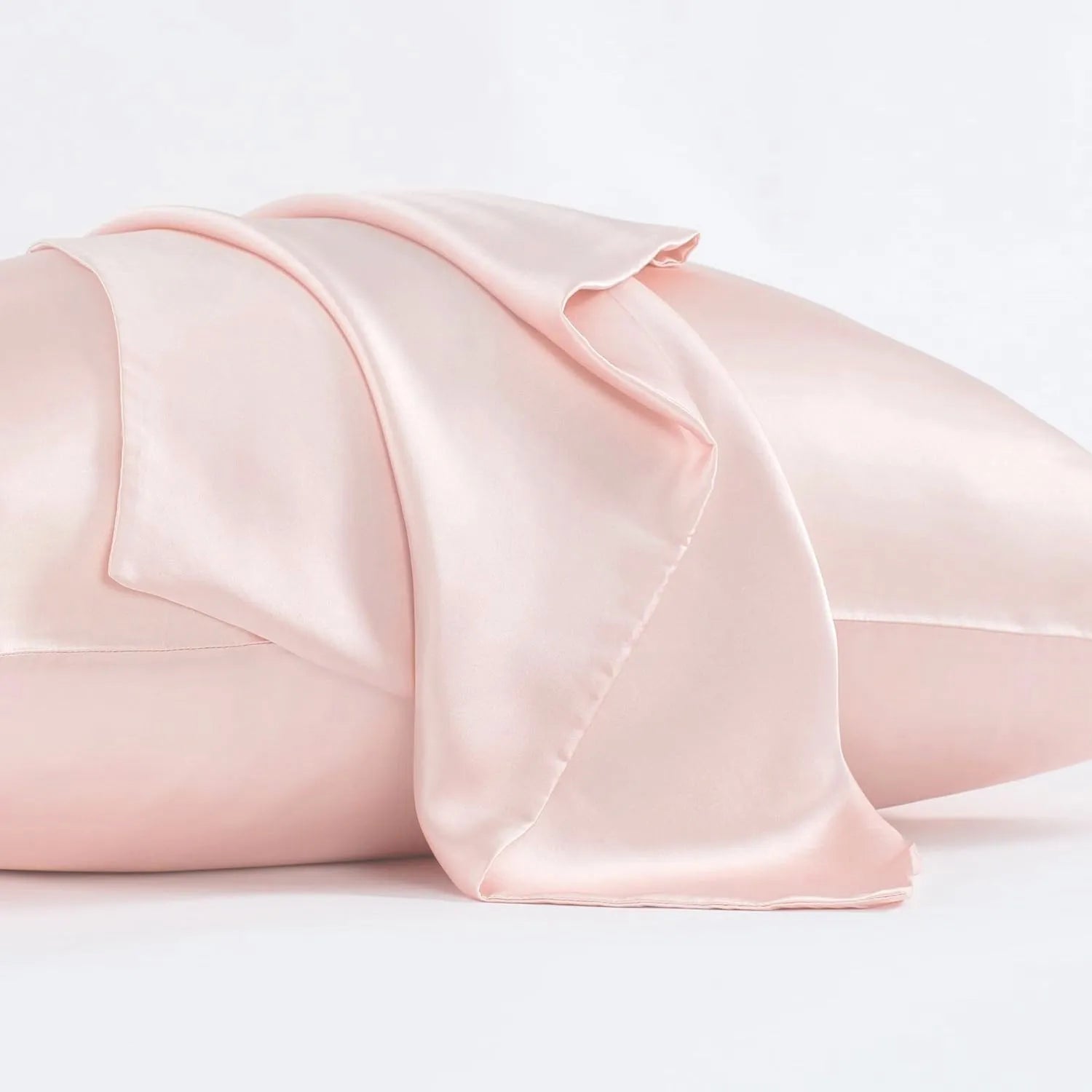 Dark grey 19 momme mulberry silk pillowcase with envelope closure, shown in modern simplicity style.