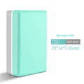 High-density EVA foam yoga block in assorted colours and printed designs for dance and flexibility training.