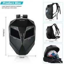 LED smart backpack with 48x48 full-colour screen, adjustable straps, and multiple compartments
