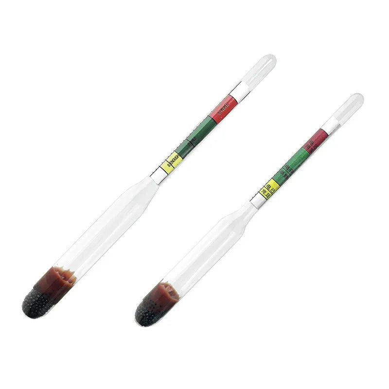 Glass electrohydraulic hydrometer for automobile battery electrolyte testing with black and red colour options