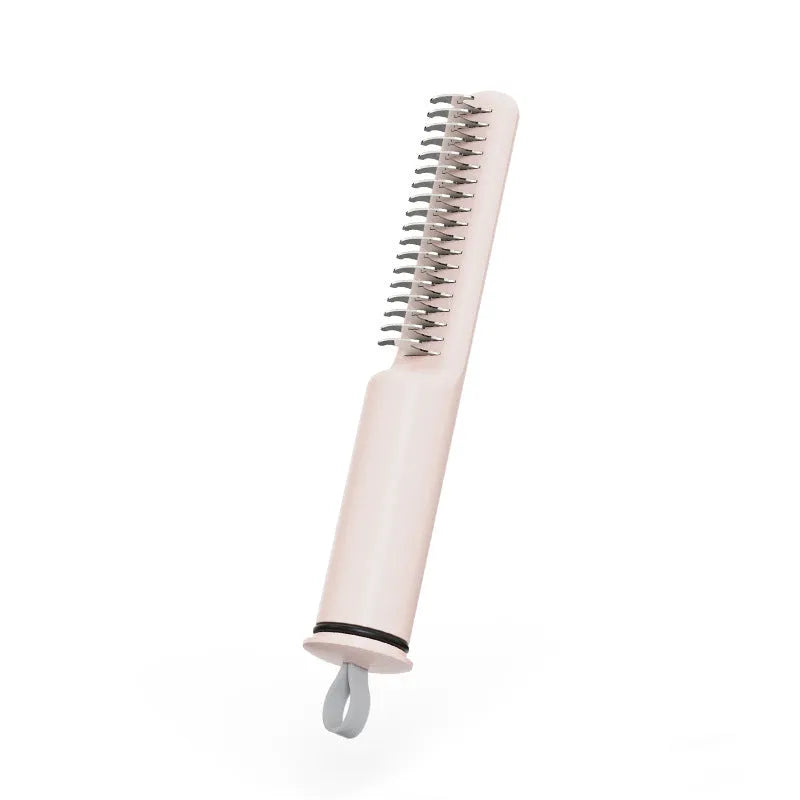 Stainless steel pet dematting comb with ergonomic handle for removing knots and mats from dog coats