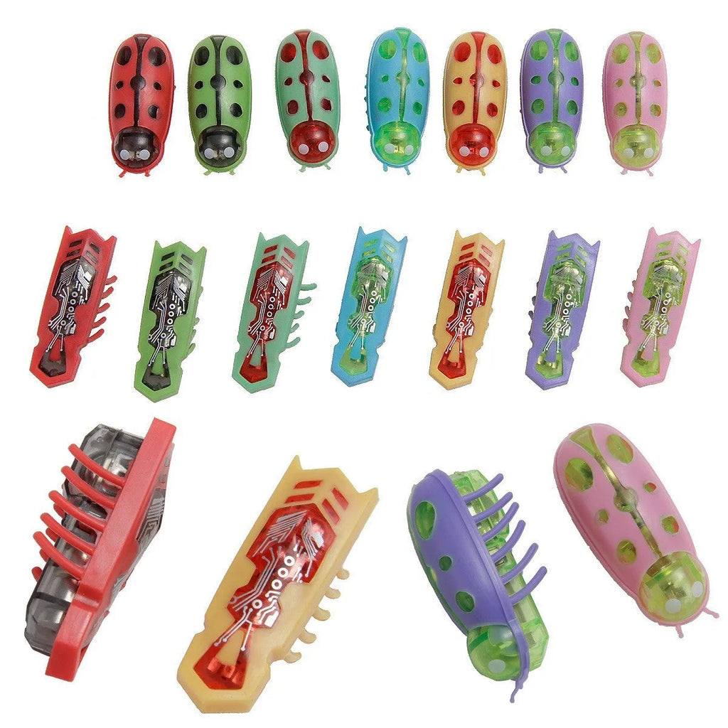Electric cat teaser toy with jumping action in ladybug and iron cow style designs