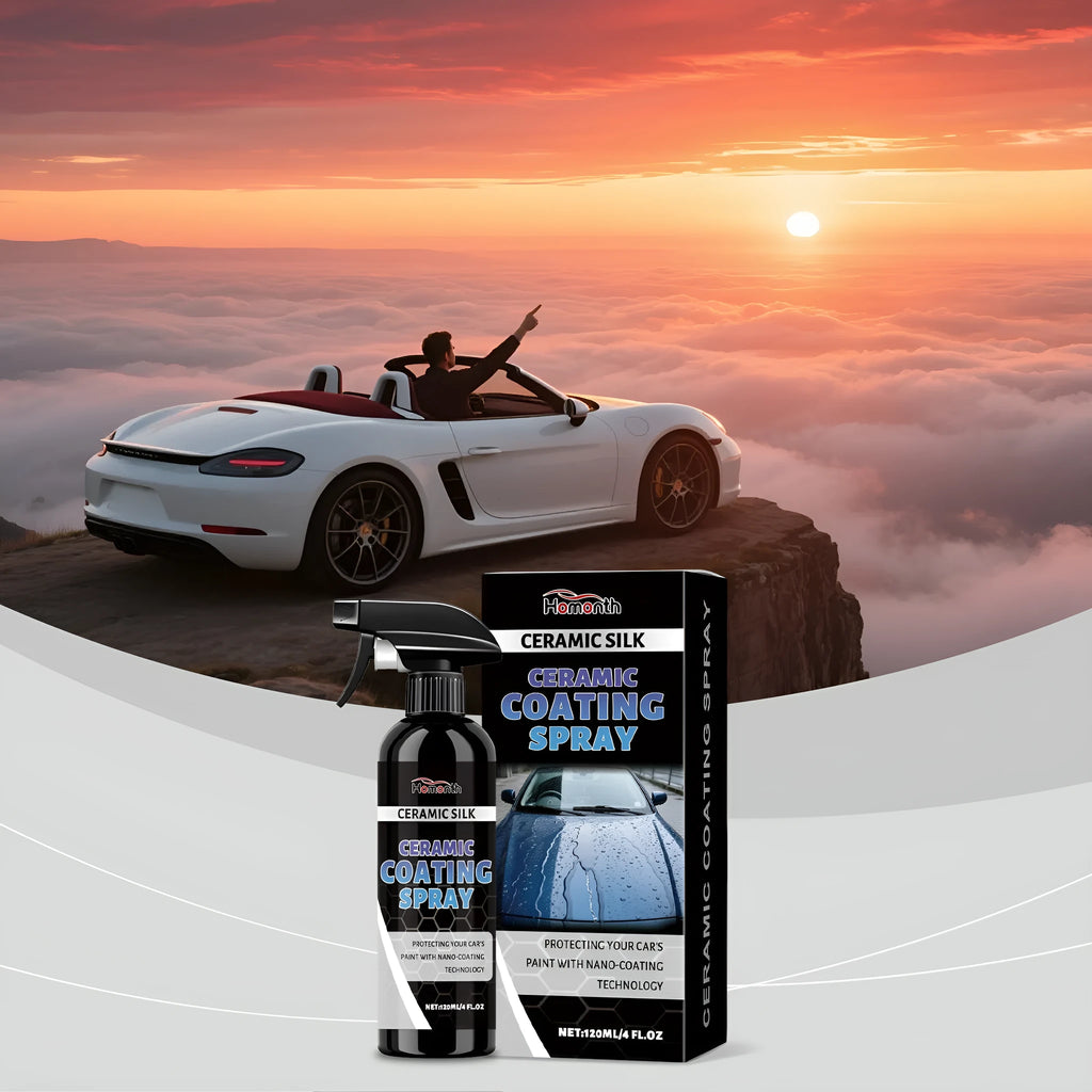 120ml aerosol can of ceramic coating spray for car paint protection and gloss maintenance.