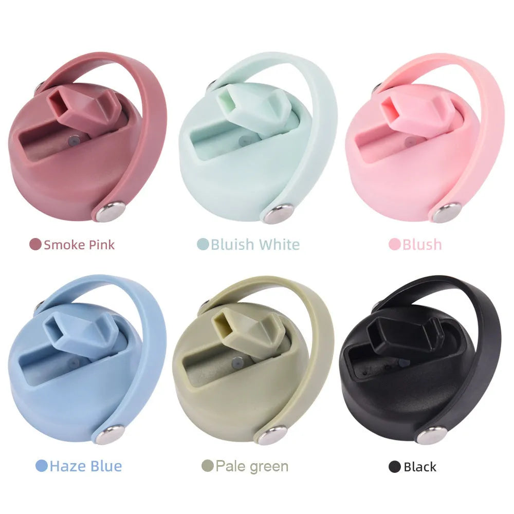 Plastic cup lid with handle in Desert colour for outdoor sports water bottle