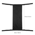 Black cylindrical wheelchair pannier bag made from 600D Oxford cloth for oxygen cylinder storage.