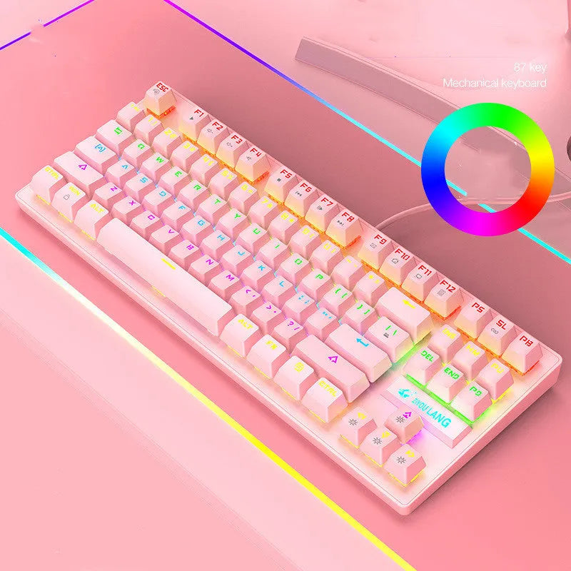 Mechanical gaming keyboard with notebook keyboard manipulator in multiple colour options