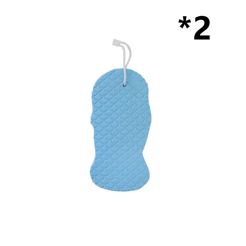 3D fish scale pattern bath sponge ball in super-soft sponge material for gentle body exfoliation