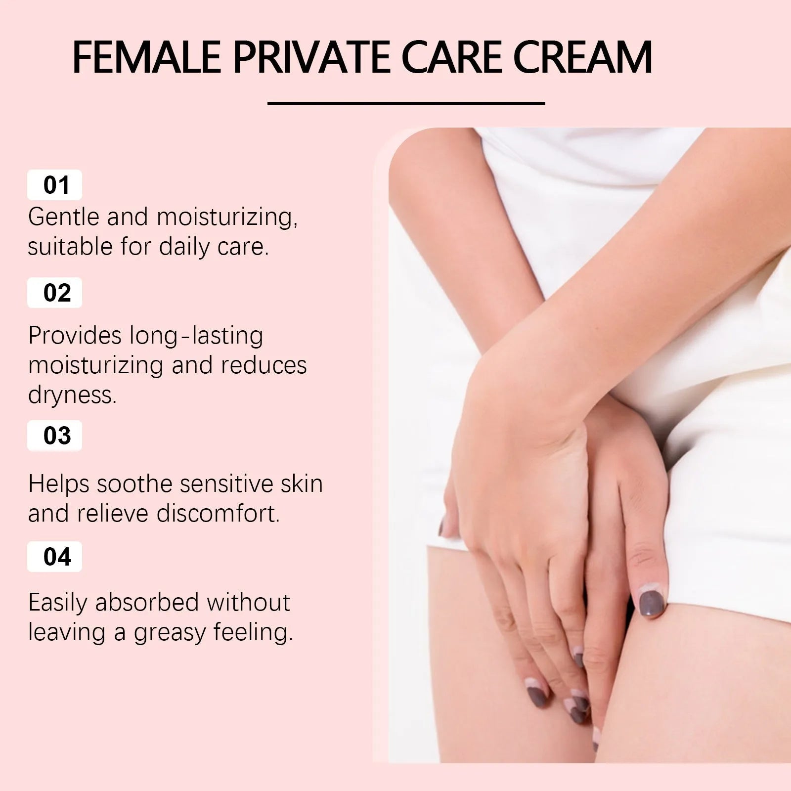 50g moisturising cream tub with rose and peppermint extracts for daily hydration of dry skin