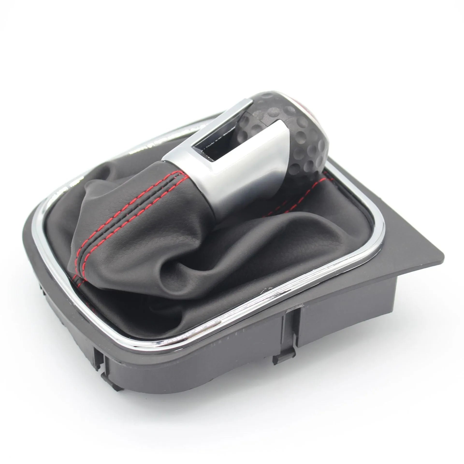 High-quality leather gear lever dust boot cover for VW Golf 5 6 7 manual models.