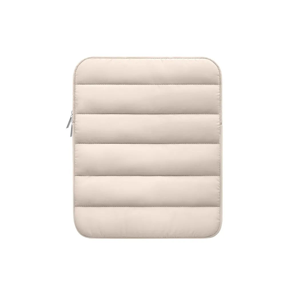 Fluffy laptop sleeve for 9.7-11 inch devices with waterproof lining in black colour