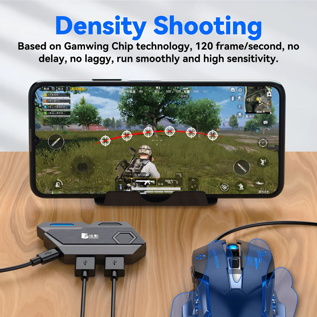 Gamwing Jiaying MIX series keyboard and mouse converter for mobile gaming in official configuration suit