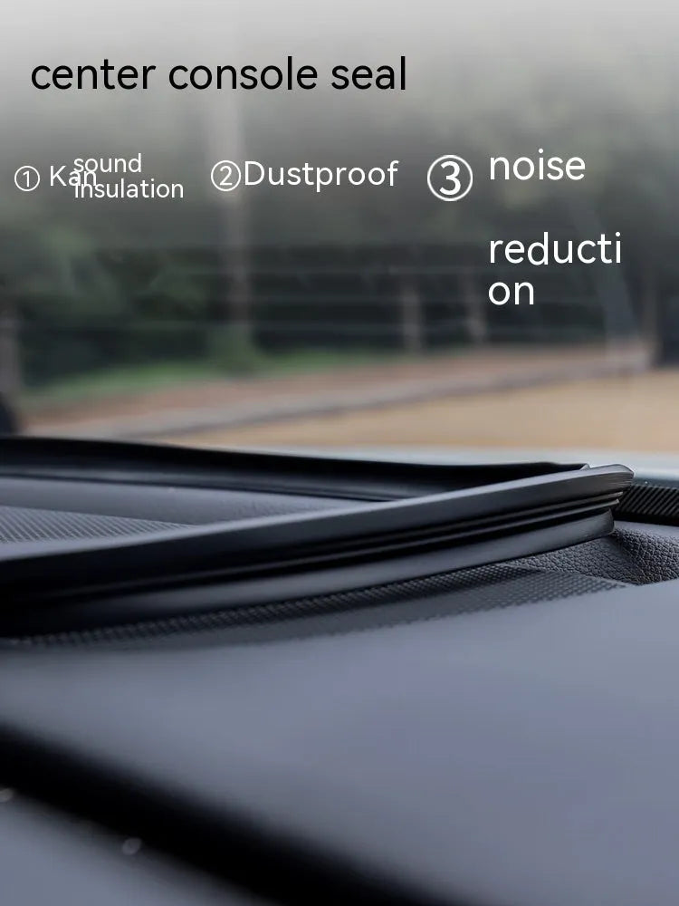 Outlander dashboard soundproof seal strip showing 1.6 metre silicone material with card-slot design