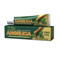 120g tube of herbal toothpaste with mint, angelica sinensis, and kelp extracts.