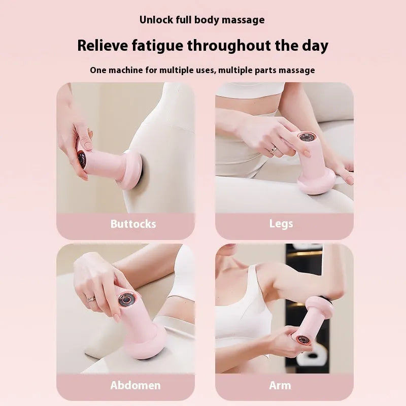 USB electric massager for cervical spine, waist, back and legs in pink, white or black