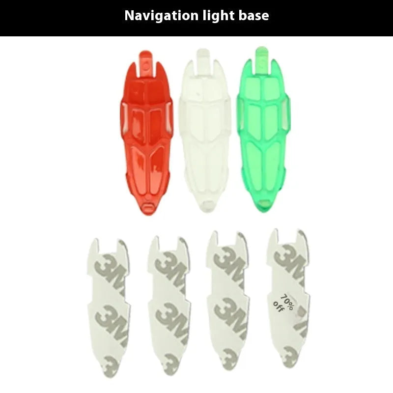 V3 wireless charging waterproof navigation light for model cars and boats with adhesive backing