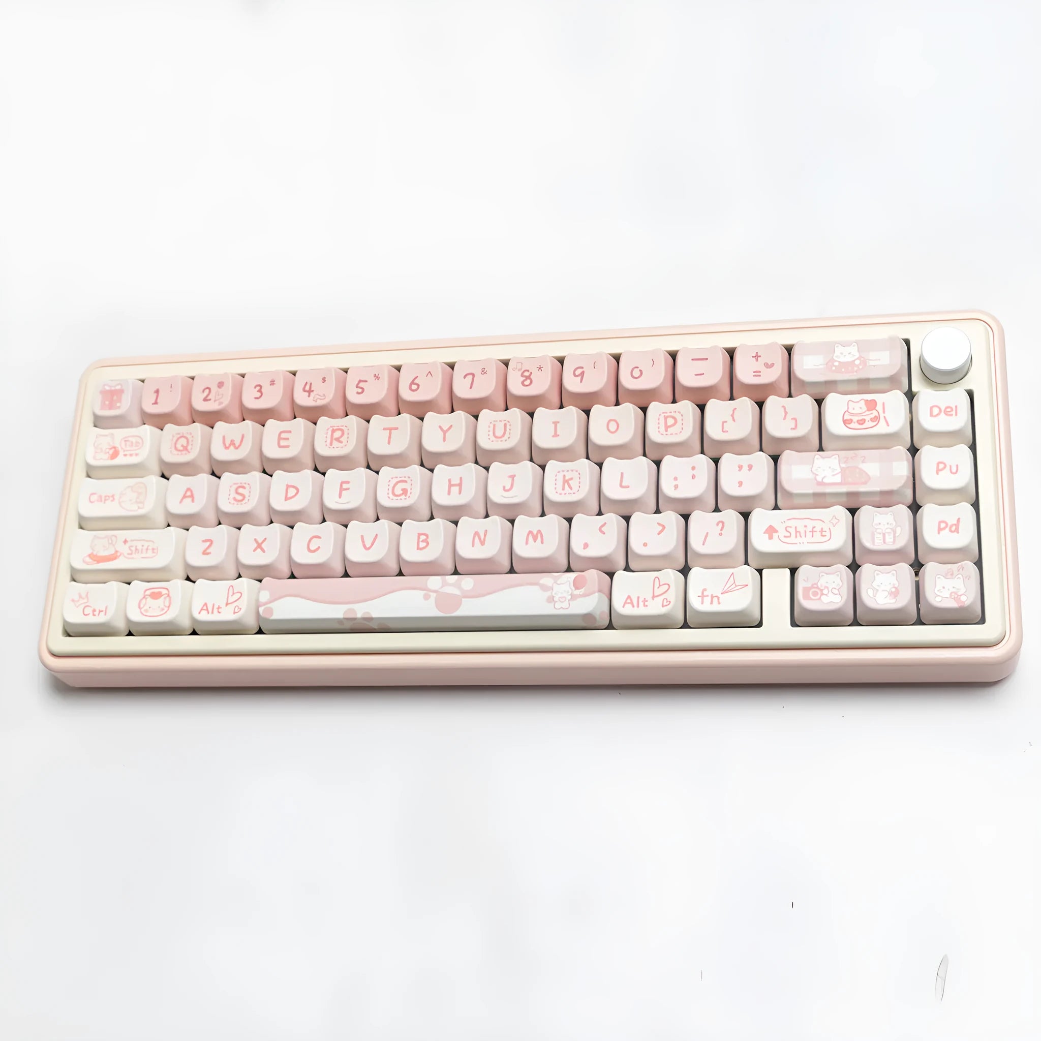 Full set PBT sublimation key caps for mechanical keyboards showing over 98 keys