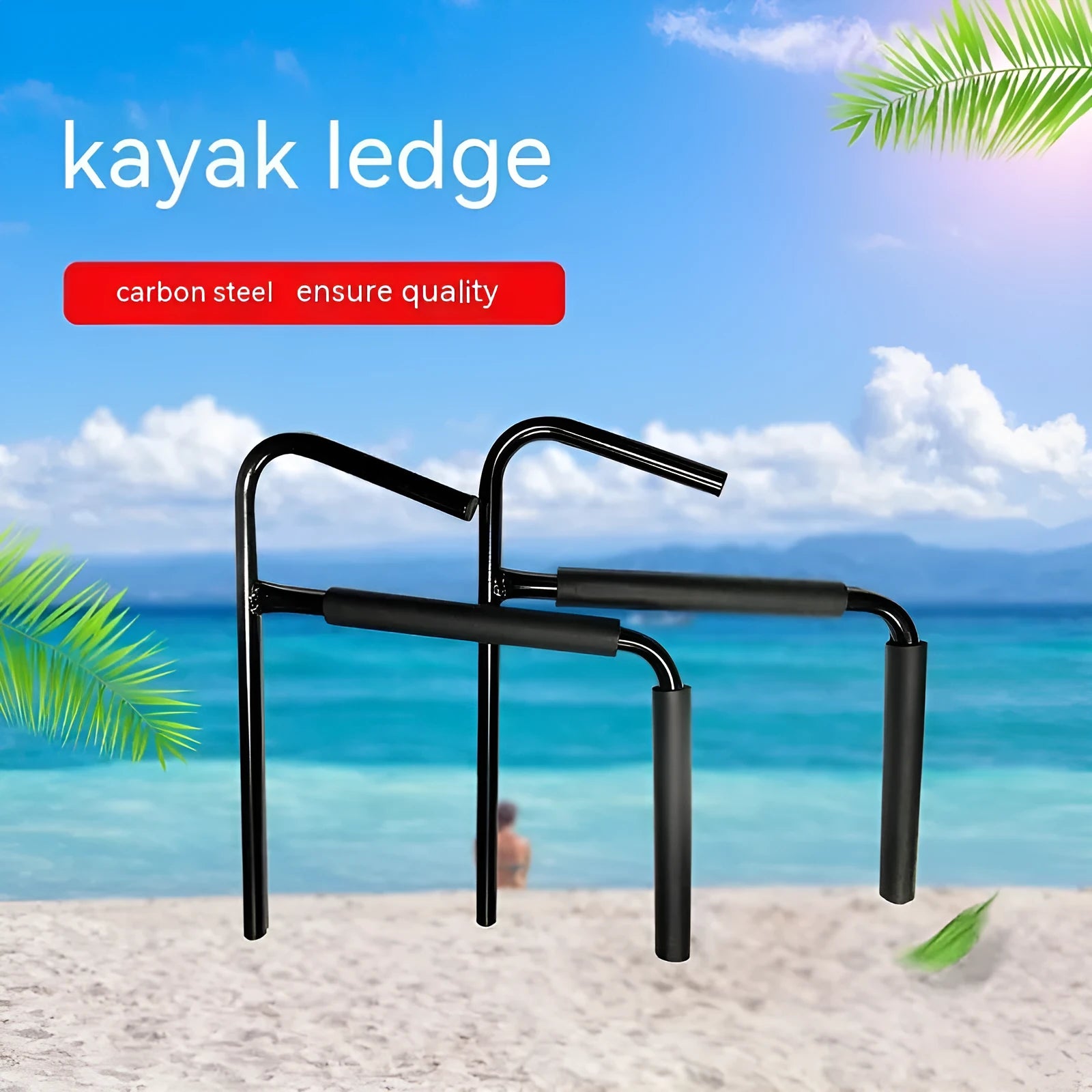 Carbon steel kayak wall hanger rack for kayak and surfboard storage