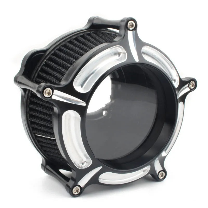 300 aluminium air filter suction retrofitting accessories in multiple colour options including black, red, and blue filter cartridges