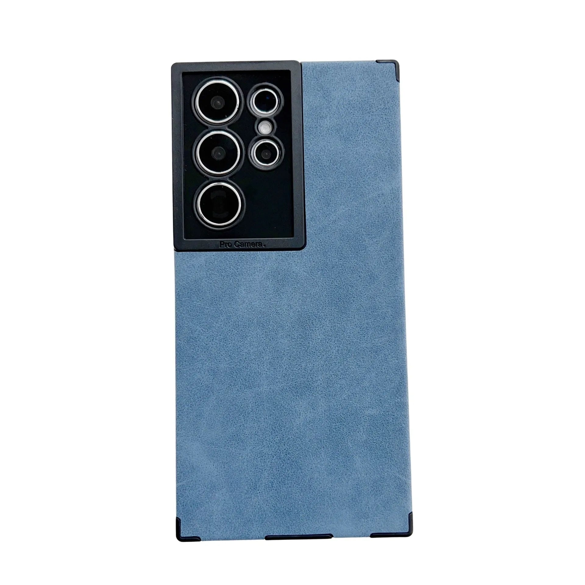 All-inclusive drop-resistant A72 soft phone case for Samsung in black imitation leather