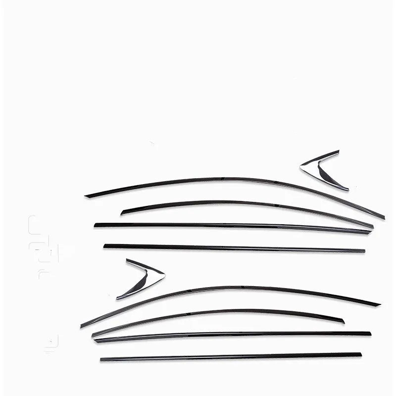 Black titanium stainless steel window trim strip for DIY installation