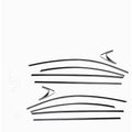 Black titanium stainless steel window trim strip for DIY installation