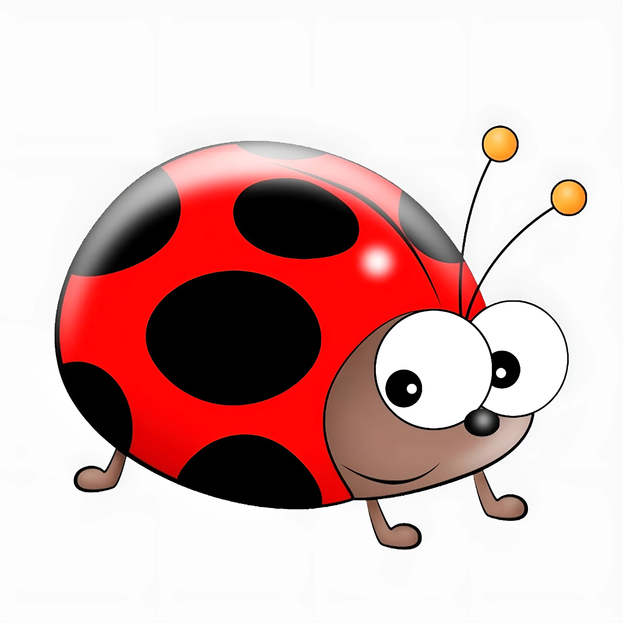 Ladybird cartoon design vinyl car window sticker decal measuring 14.5cm