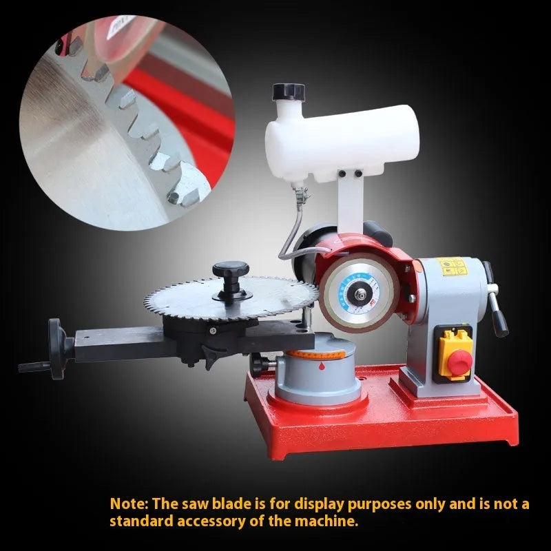 Xiao Mowang manual sharpedge grinding machine for alloy circular saw blades on workbench