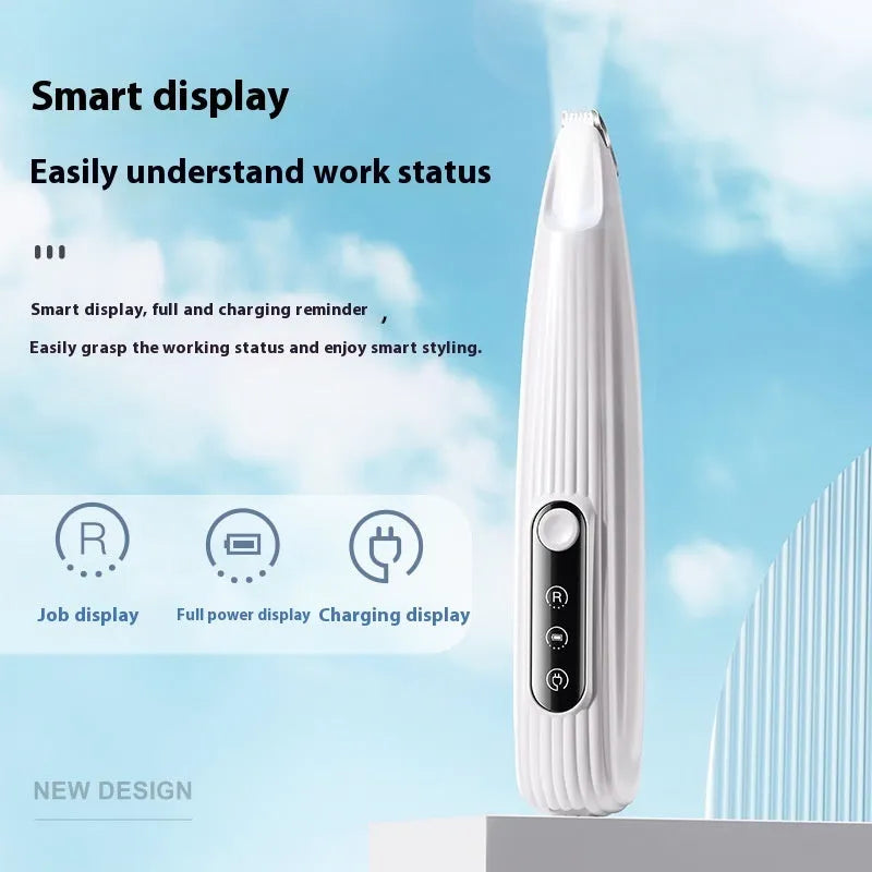 White Pets Efficient LED electric pet clipper for dog and cat foot hair trimming with waterproof design