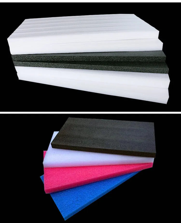 White EPE pearl cotton high-density foam board measuring 200 cm by 100 cm