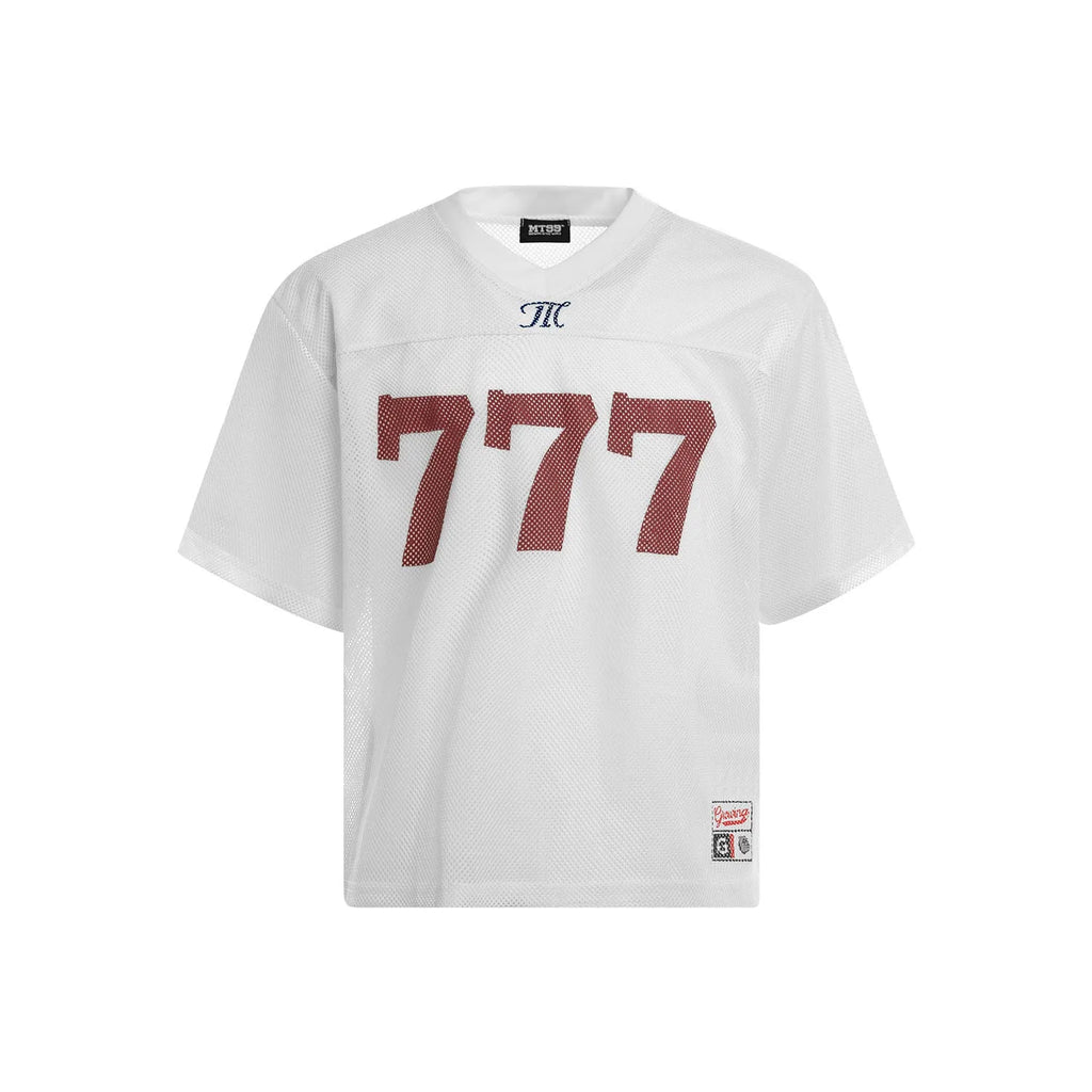 Retro style loose t-shirt in black, white, purple or orange colours with casual streetwear design