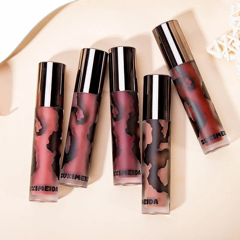 Lava Secret no stain matte lip mud lipstick in five colour shades