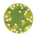 Flower sisal cat scratching pad in pastoral style with 80cm diameter on a floor