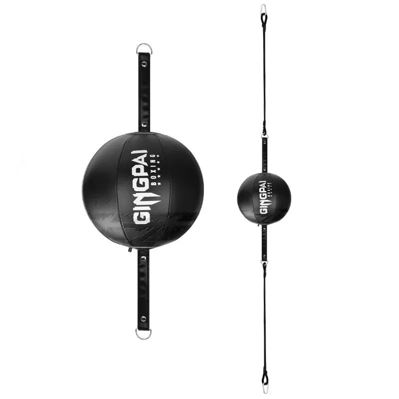 PU hanging boxing speed ball for reaction training in black, green, and white colour options