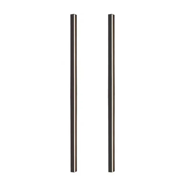 80cm long black aluminium LED wall lamp with touch control for three light colours