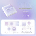 Square 70mm gradient parchment multifunctional notepad with sticky notes, plain paper, parchment sheets and stickers