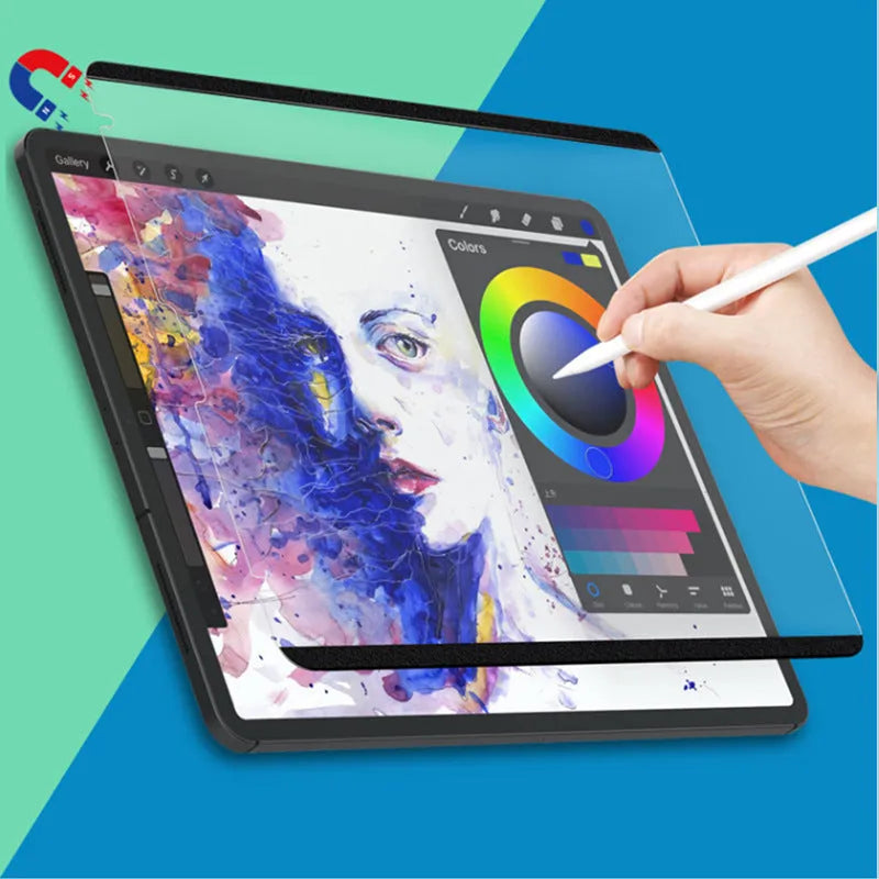 iPad magnetic detachable writing film with PET magnet construction and 11-inch size