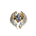 Adjustable open mouth geometry alloy ring with oiled finish for US size 8