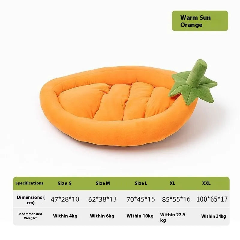 Universal removable washable dog mat in cloth fabric showing size options for small to large dogs