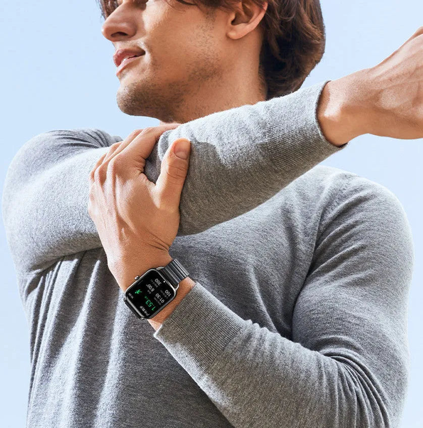 HAYLOU RS4 Plus smart sports watch in black, champagne, or silver with AMOLED display