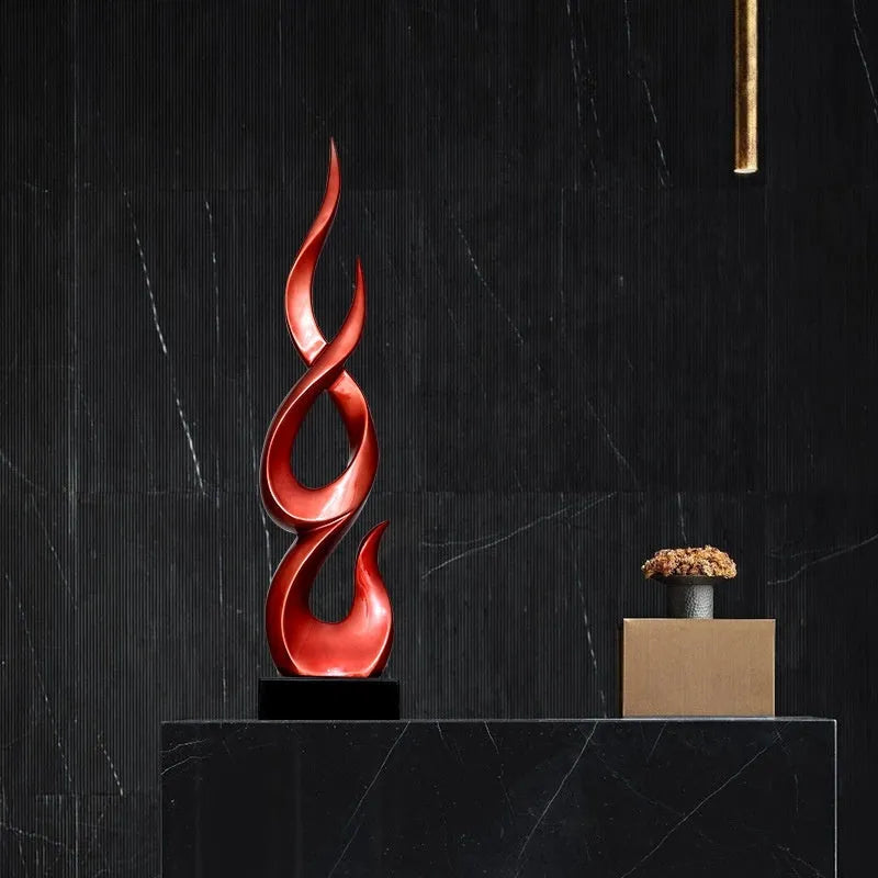 Plastic resin high-rise festival decoration in bright gold colour with modern minimalist design