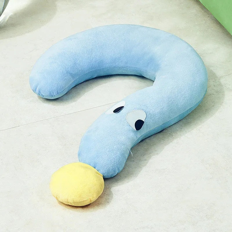 Blue or yellow rectangular pet pillow for cats and dogs on a white background