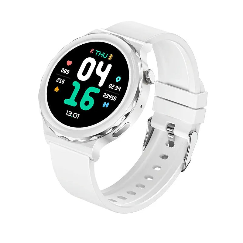HW52 smart watch round zinc alloy dial IPS touch screen Black Gold colour