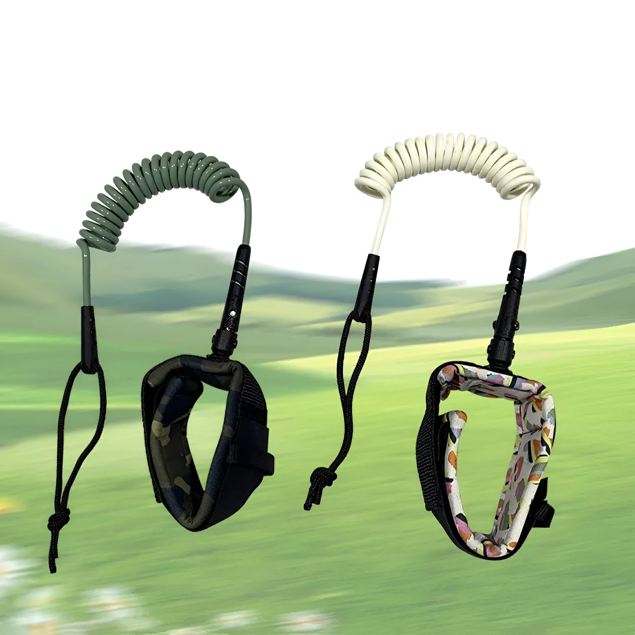 Polypropylene surfboard hand holding rope showing attachment method with 50kg tension capacity