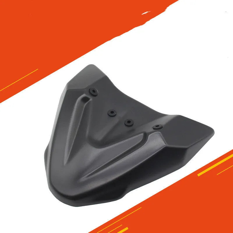Black ABS fixed wind front wing accessory for KTM 390 and 790 Adventure motorcycles
