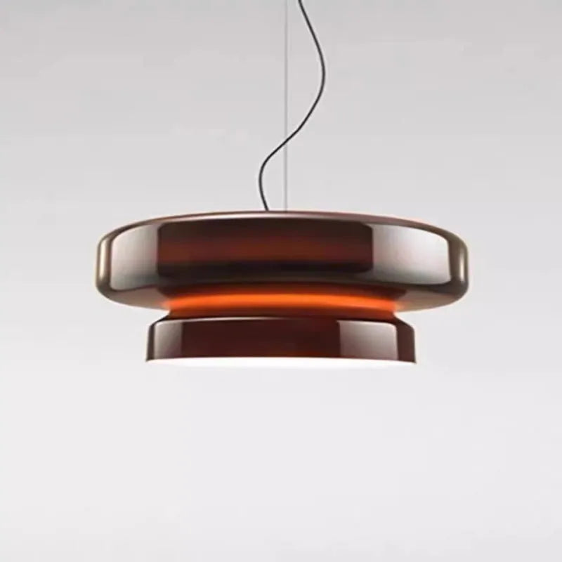 Modern glass chandelier lighting fixture with colour options for bedroom use