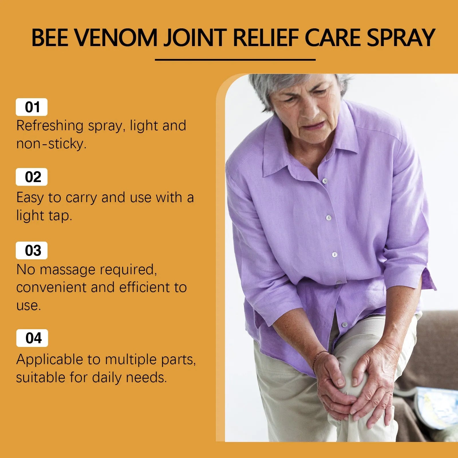 Body Care Spray Daily Nourishing 20ml bottle with active menthol and bee venom ingredients