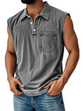 Men's short sleeve polo shirt with button placket in loose fit with 3D digital printing design