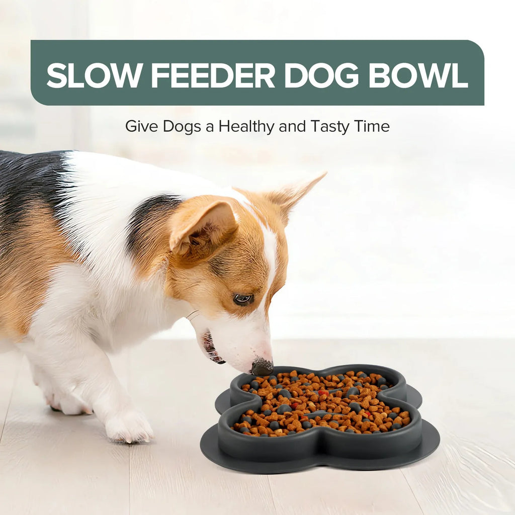 Silicone pet licking pad slow feeder mat measuring 19cm by 21cm with textured surface