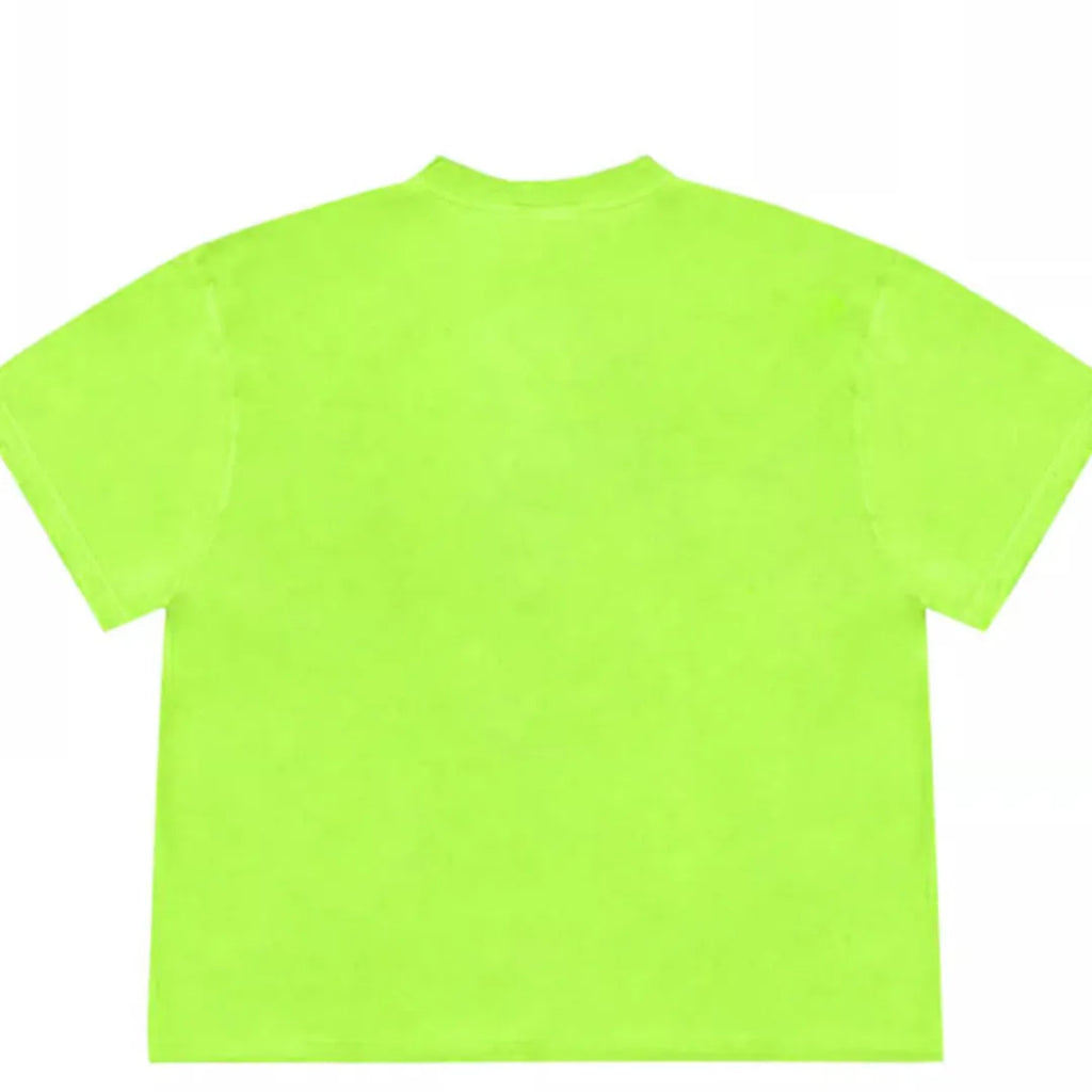 Blueberry fabric patchwork design on a loose fit, short sleeved ice oxygen cotton t-shirt.