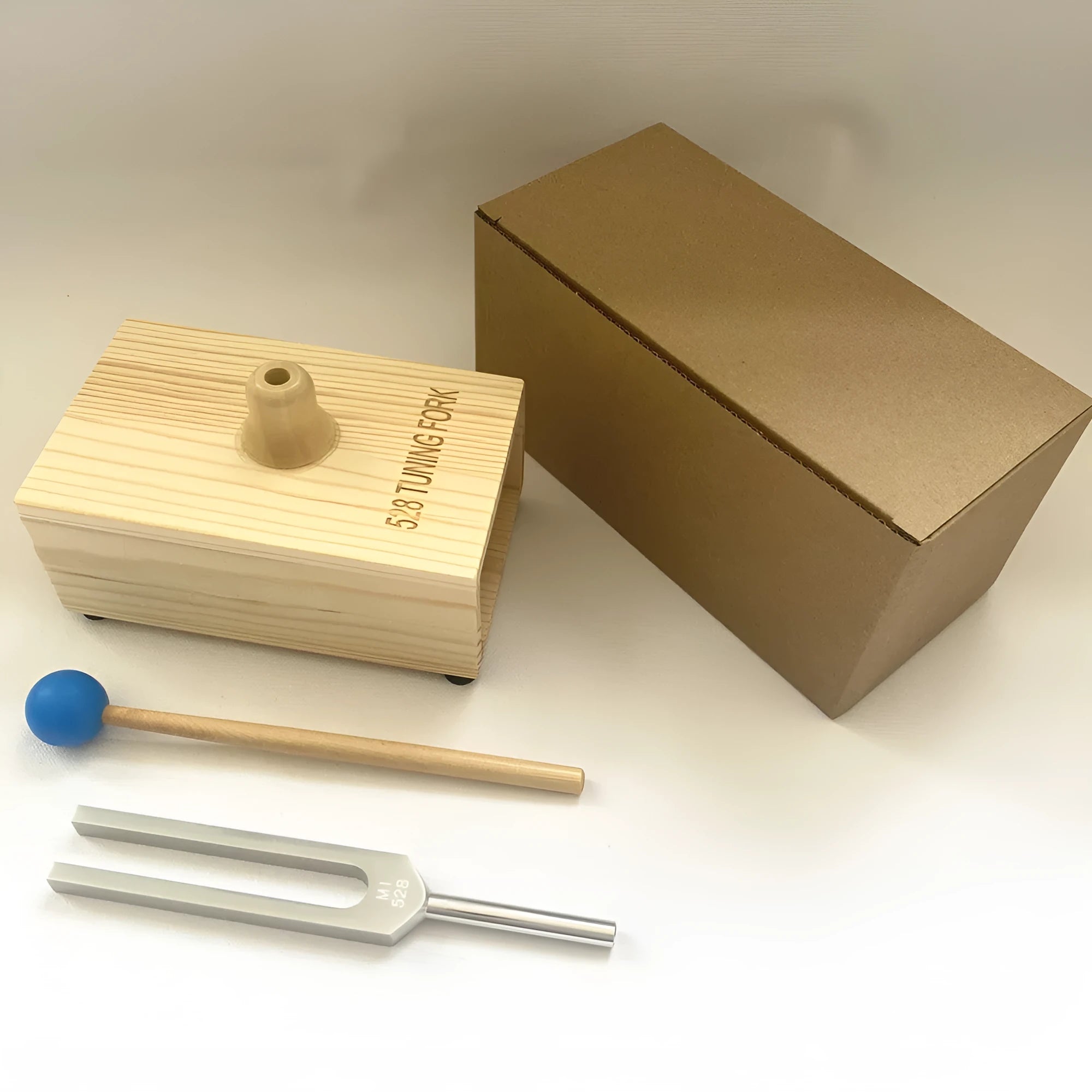 Aluminium alloy 432Hz tuning fork with speaker for sound therapy applications